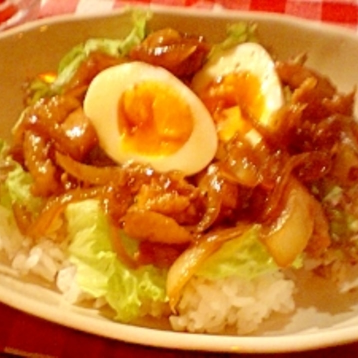 カフェ風☆照り焼きチキン丼